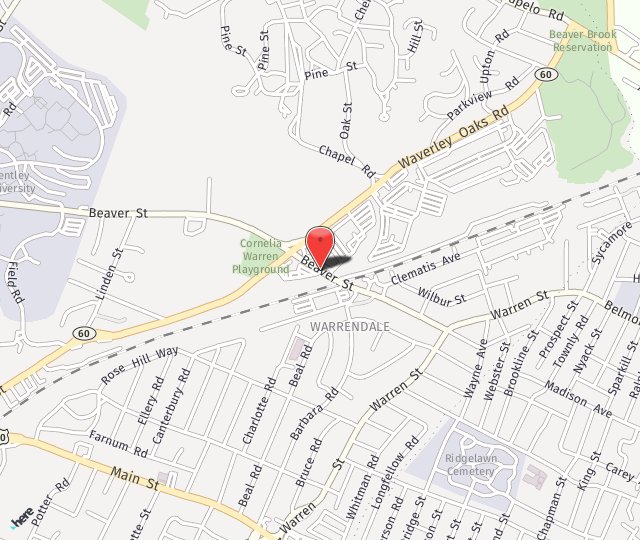 Location Map: 135 Beaver St. Suite 309 Waltham, MA 02452