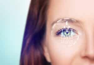 Woman has improved vision after LASIK surgery.